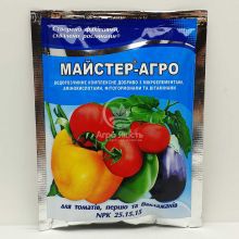 Удобрение Мастер-Агро 100 г для томатов, перца и баклажанов, NPK 25-15-15 (Сенат)