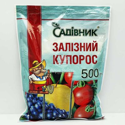 Железный купорос 500 грамм, фунгицид (Садовник)