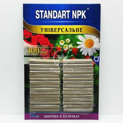 Удобрение STANDART NPK в палочках универсальное 30 шт (Агрохимпак)