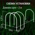 Мини теплица / Парничок Агрин, длина 3 м, плотность агроволокна 30 г/м2 (Agreen)