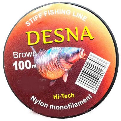 Набор лесок DESNA Brown 100 m 0.32 mm 11.63 kg - 12 шт, 0.36 mm 13,45 kg - 8 шт, 0.45 mm 16 kg - 6 шт