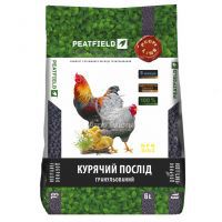 Компост из куриного помета гранулированный Peatfield 6 л - органическое удобрение (Эко-Азот)